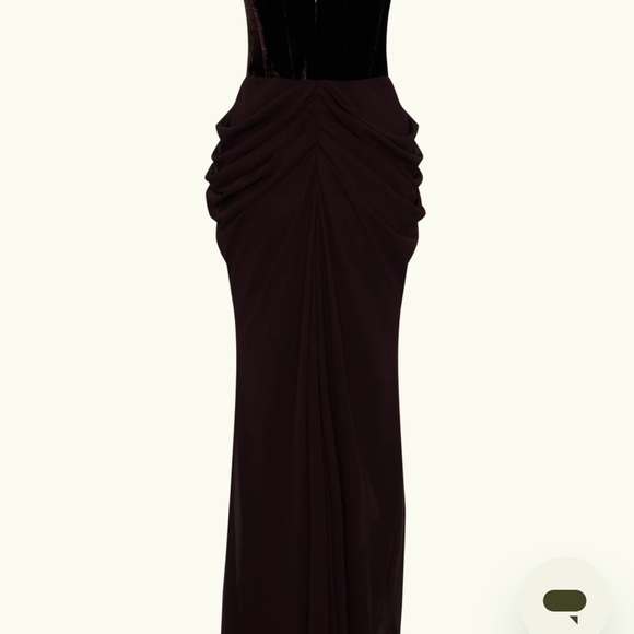 Meshki Velvet Brown Elegant Roxanne Corset Dress - Picture 5 of 5